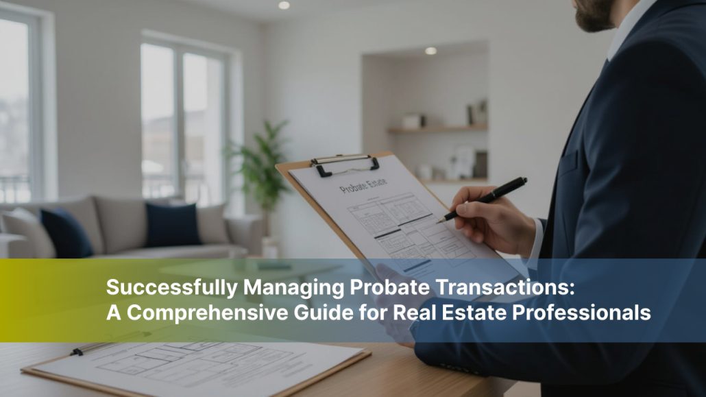 Real estate professionals managing probate transactions