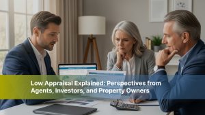 Real estate appraisal document with property photos and analysis tools