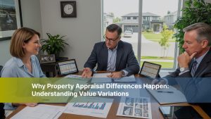 Two appraisers analyzing property value with varying conclusions