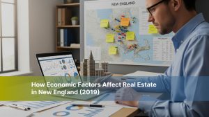 Economic factors affecting real estate in New England, including employment and living costs.