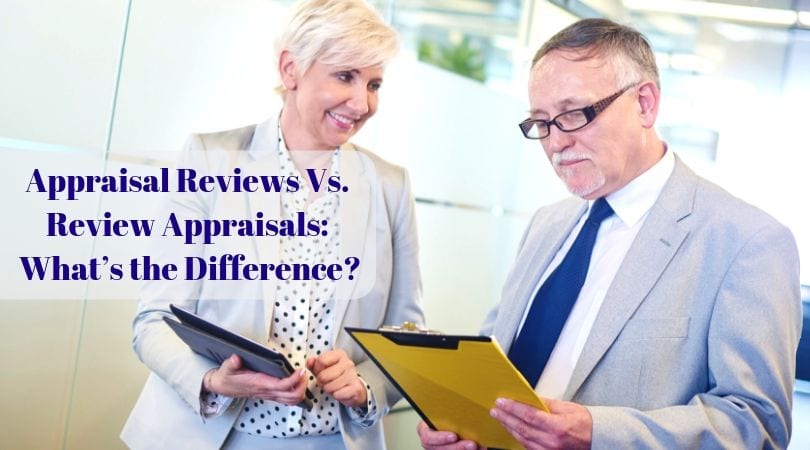 An appraiser reviewing a property value report at their desk.
