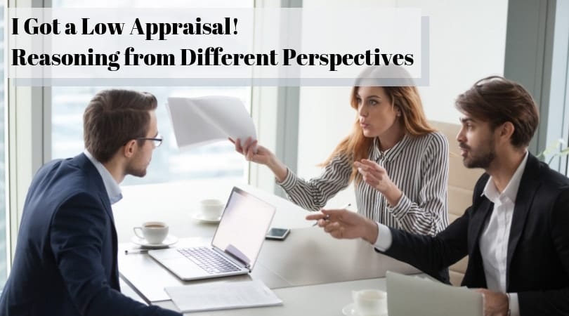 Real estate appraisal document with property photos and analysis tools