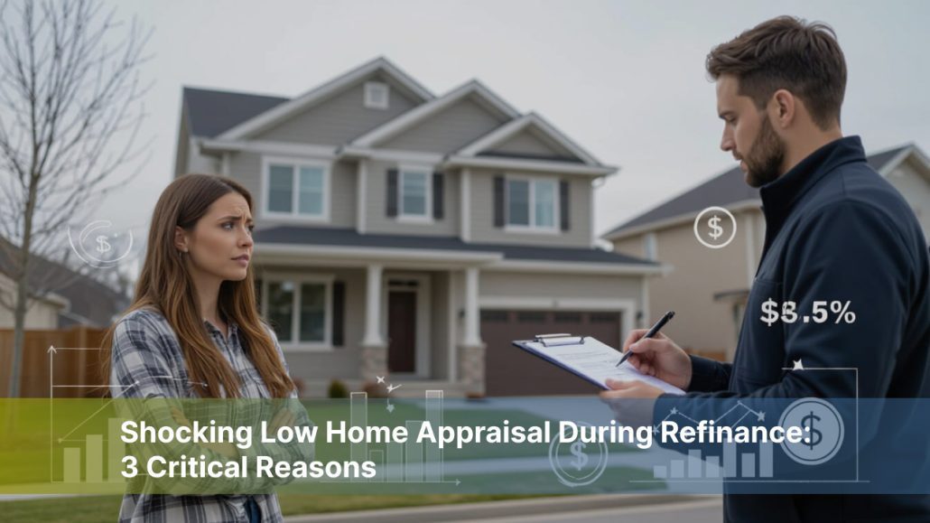 Three reasons why home appraisals might come in low during a refinance.