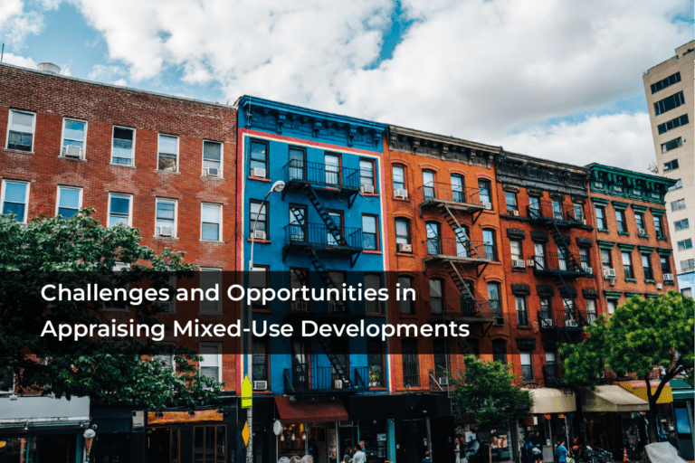 Mixed-use development appraisal showcasing residential, commercial, and industrial components.